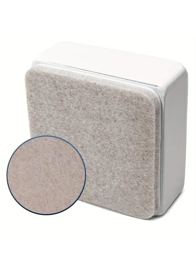 4pcs Heavy Duty Carbon Steel Furniture Risers Self Adhesive 1 2 Inch Height Increase with Felt Pads for Beds and Tables White - Image 3
